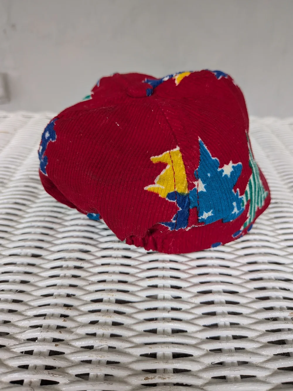 Vintage OshKosh B'gosh Red Corduroy Clowns Circus Baby Cap Hat Rare